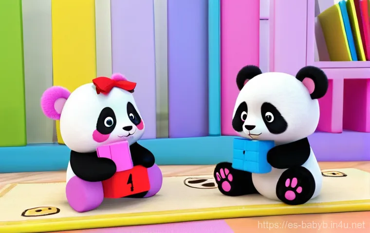 베이비버스의 캐릭터 개발 인터뷰 - **Prompt: Kiki and Miumi in a Joyful Learning Environment**
A vibrant, high-quality 3D animation...