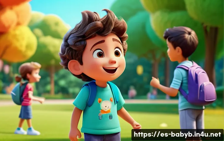 베이비버스 팬더 티미의 목소리 배우 - A warm and playful animated child character named Timmy, depicted wearing colorful casual clothes an...